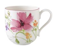 Villeroy & Boch Mariefleur Basic Coffee Cup, 140 ml, Height: 9 cm, Premium Porcelain, White/Multicoloured
