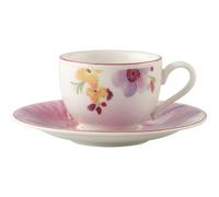 Villeroy & Boch - Mariefleur Basic Espresso Cup With Saucer - White