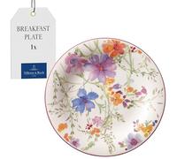 Villeroy & Boch Mariefleur Basic Multicoloured Breakfast Plate, 21 cm, Premium Porcelain, White/Multicoloured