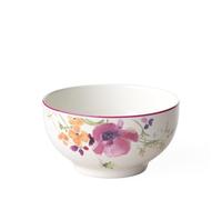 Villeroy & Boch Mariefleur Basic, Round Premium Porcelain Bowl with Playful Flower Decoration, Dishwasher Safe, 750 ml, White, 15 cm