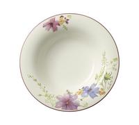 Villeroy & Boch - Mariefleur Basic Soup Plate, deep premium porcelain plate with playful flower decoration, dishwasher safe, 23 cm