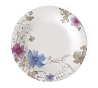 Villeroy & Boch Mariefleur Gris Basic Round Gourmet Plate, 30 cm, Premium Porcelain, White/Multicoloured