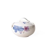 Villeroy & Boch Mariefleur Gris Basic Sugar Bowl, Premium Porcelain, White/Multicoloured