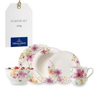 Villeroy & Boch - Mariefleur Starter Set 10-Piece Colored, Dishwasher Safe, Microwave Safe, Dinnerware Set, Crockery Dinner Set, Floral Plates Set Dining, Floral Dinner Service, Premium Porcelain