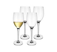 Villeroy & Boch Maxima White Wine Glasses Set of 4 Universal Clear Crystal 365ml 24cm Dishwasher Safe