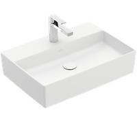 Villeroy & Boch Memento 2.0 - Countertop Washbasin for Console 600x420mm with 1 tap hole without overflow stone white with CeramicPlus