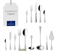 Villeroy & Boch Neufaden Merlemont Cutlery for up to 12 People, 113 Pieces, Stainless Steel