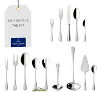 Villeroy & Boch Neufaden Merlemont Cutlery for up to 12 People, 70 Pieces, Stainless Steel