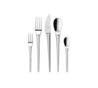 Villeroy & Boch - New Moon Cutlery Set 30 Pieces for 6 People, Dishwasher Safe, Rustproof, Knife, Fork, Spoon, Luxury Cutlery Set, Dinner, 18/10 Stainless Steel