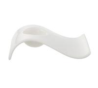 Villeroy & Boch - NewWave Egg Cup, modern egg stand with precise indentation, premium porcelain, dishwasher safe, square, white