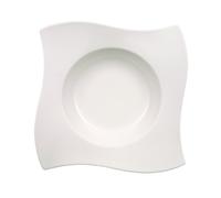 Villeroy & Boch NewWave Pasta Plate, 28 cm, Premium Porcelain, White