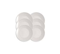 Villeroy & Boch - NewMoon 6 x Dinner Plates, 27 cm, Premium Porcelain, White
