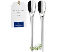 Villeroy & Boch - NewMoon Salad Servers, 2 Pieces, Versatile Cutlery Set for Day-to-Day use and Festive Spreads, Stainless Steel, Dishwasher Safe