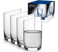 Villeroy & Boch - NewMoon Tumbler Set, 4 Pieces, Elegant, Modern Sloping Glass for Day-to-Day use, Crystal Glass, Transparent, Dishwasher Safe