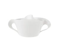Villeroy & Boch NewWave Bowl with Lid and Handle, Premium Porcelain, White