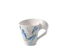 Villeroy & Boch NewWave Café Coffee Mug Morpho Cypris, 300 ml, Height: 11 cm, Premium Porcelain, Blue