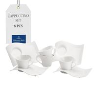Villeroy & Boch NewWave Caffè Cappuccino Set, 8 Pieces EC