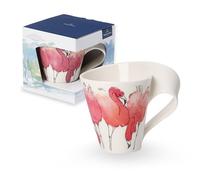 Villeroy & Boch Mug - Birds & Butterflies Flamingo, King Fisher, Conure, Lilac