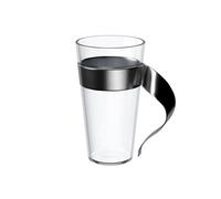 Villeroy & Boch - NewWave Latte Macchiato Mug 300 ml Clear, Dishwasher-Safe, Glass Cup for Latte Macchiato, Cappuccino or iced Coffee, Coffee Mug, Drinking Cup, Borosilicate Glass, Stainless Steel