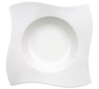 Villeroy & Boch NewWave Pasta Plate, 28 cm, Premium Porcelain, White