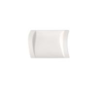 Villeroy & Boch - NewWave Side Dish, Porcelain Plate for Starters and Desserts, Rectangular, Dishwasher and Microwave Safe, White, 21 x 15 cm