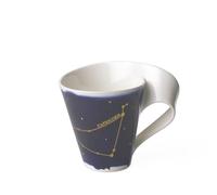 Villeroy & Boch - NewWave Stars Mug with Handle, Beautifully Shaped Cup with Capricorn Design, Premium Porcelain, Dishwasher Safe, Gold, 300 ml