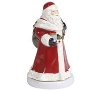 Villeroy & Boch - Nostalgic Melody Santa, decorative hard-paste porcelain Father Christmas figurine, rotating, metal, plastic, multicoloured