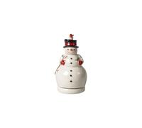 Villeroy & Boch Nostalgic Melody Snowman Rotating, White, 9 x 17 cm