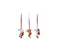 Villeroy & Boch - Nostalgic Ornaments, Ornaments Candy Cane, Set of 3pcs, 13 x 3,5 x 7,5cm, Porcelain, multi-coloured, 14-8331-6690