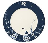Villeroy & Boch Old Luxembourg Brindille Service Plate, 30 cm, Premium Porcelain, White/Blue