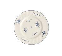 Villeroy & Boch Old Luxembourg Breakfast Plate, 21 cm, Premium Porcelain, White/Blue