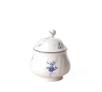 Villeroy & Boch Old Luxembourg Sugar Bowl, Premium Porcelain, White/Blue