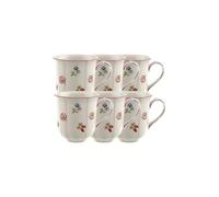 Villeroy & Boch Petite Fleur 10-2395-4870 Mug with Handle, Porcelain, White, 32.20 x 21.5 x 11.70 cm, 6 Units