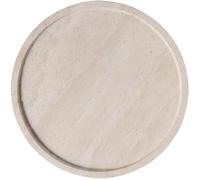 Villeroy & Boch - Manufacture Travertine Serving Platter Beige, Hand-Crafted, Elegant Presentation Plate Made from Natural Stone in Sand, Plate Stone, Crockery, Travertine
