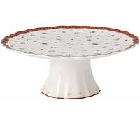 Villeroy & Boch Toy's Delight Footed Cake Plate, Porcelain, White/Colourful, Round