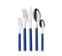 Villeroy & Boch Play! Blue Ocean Cutlery for up to 6 People, 30 Pieces, Stainless Steel, Blue Plastic Handle