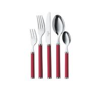 Villeroy & Boch Play! Red Roses Cutlery for up to 6 People, 30 Pieces, Stainless Steel, Red Plastic Handle