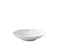Villeroy & Boch - Pura Bowl, Approx. 25 × 25 × 5 cm, Pure White, Dishwasher-Safe & Microwave-Safe, Flowing Shape, Premium Bone Porcelain Made in Germany
