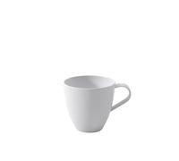 Villeroy & Boch - Pura Coffee Cup, Approx. 10.5 × 8 × 7.6 cm, Pure White, Dishwasher & Microwave Safe, Flowing Shape, Premium Bone Porcelain Made in Germany