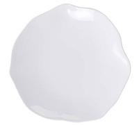 Villeroy & Boch - Pura Dinner Plate, Approx. 27 × 27 × 3 cm, Pure White, Dishwasher-Safe & Microwave-Safe, Flowing Shape, Premium Bone Porcelain Made in Germany