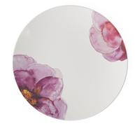 Villeroy & Boch - Rose Garden Coupe Gourmet Plate, 32 x 32 x 2.5 cm, Premium Porcelain, White/Pink