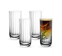 Villeroy & Boch - Rose Garden Highball Glass Set 4 Pieces 300 ml Clear, Dishwasher Safe, Glass Set for Water, Longdrinks or Cocktails, Large Drinking Glasses, Drinkware, Tableware, Crystal Glass