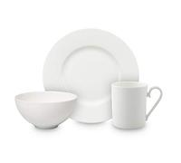 Villeroy & Boch Royal Breakfast Set for Two, 6-Piece, Premium Porcelain, White