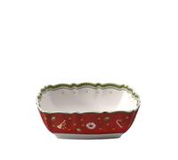 Square Serving Bowl - Villeroy & Boch Red Porcelain Toys Delight Collection