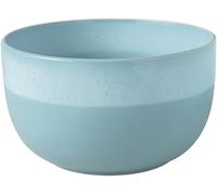 Like. by Villeroy & Boch - Perlemor Aqua Serving Bowl, Dimensions: Approx. 22.5 × 22.5 × 12.5 cm, Blue, Dishwasher-Safe & Microwave-Safe, Pottery-Look Effect Glaze, Premium Porcelain Serving Bowl