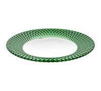 Villeroy & Boch - Boston col. Green Charger Plate, exquisitely Designed, Beautifully Shaped Dinner Plate with Green Accent, Crystal