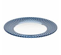 Villeroy & Boch - Boston col. Blue Charger Plate, exquisitely Designed, Beautifully Shaped Dinner Plate with Blue Accent, Crystal