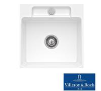Villeroy & Boch Siluet 50 S 1.0 Bowl White Ceramic Kitchen Sink - NO WASTE