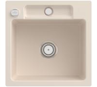 Villeroy & Boch Siluet 50 S Flat - Kitchen sink 490x490 ivory