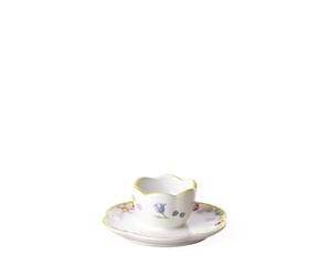 Villeroy & Boch - Spring Awakening Egg Cup with Saucer, Microwave Safe, Easter Decorations Home, Easter Gifts for Adults, Premium Porcelain
